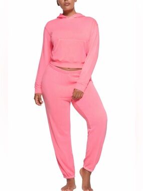 SKIMS Soft Lounge Pink Joggers Modal Cotton Size Small